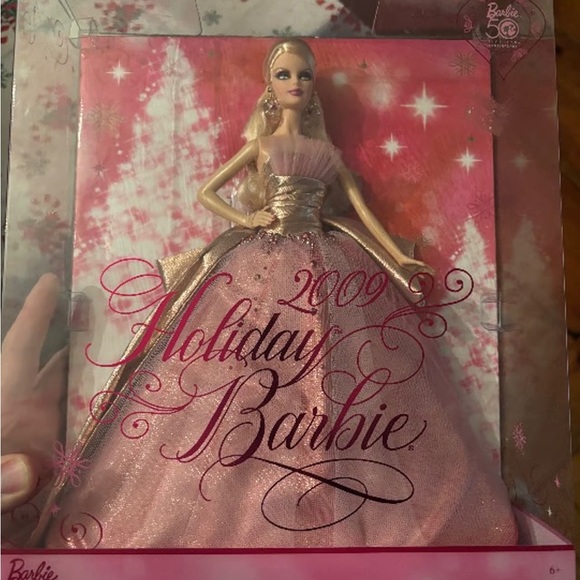 Barbie Holiday Doll in Pink and Gold Gown Barbie Holiday Doll in Pink and Gold Gown